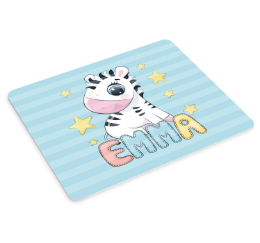 Musematte original søt zebra illustrasjon - Tenstickers