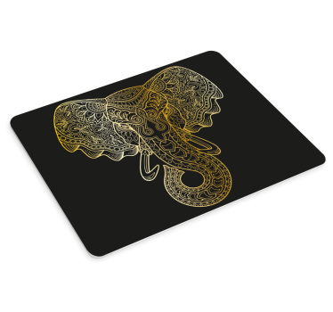 Musematte original med intrikat elefantkunst - Tenstickers