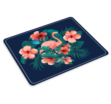 Flamingo på ett ben original musematte - Tenstickers