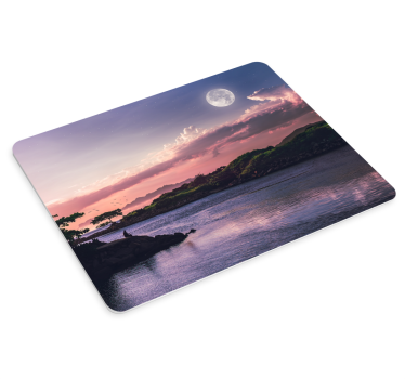 Rosa himmel og månens originale musematte - Tenstickers