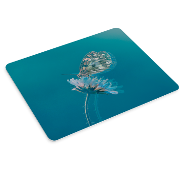 Musematte original sommerfugl på blomst - Tenstickers