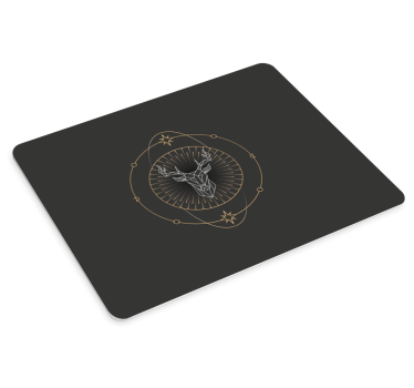 Musematte original stilisert hjorteillustrasjon - Tenstickers