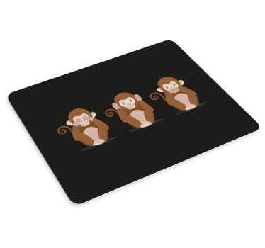 Tre aper emoji original musematte - Tenstickers