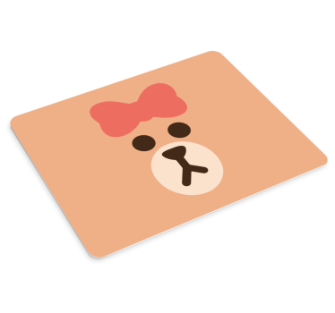 Musematte original søtt bjørneansikt - Tenstickers