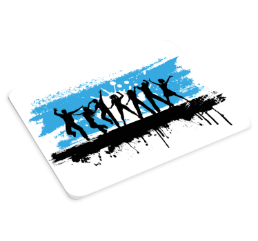 Musematte original feiringsscene silhuett - Tenstickers