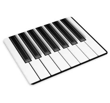 Musematte original piano tangenter kunst - Tenstickers
