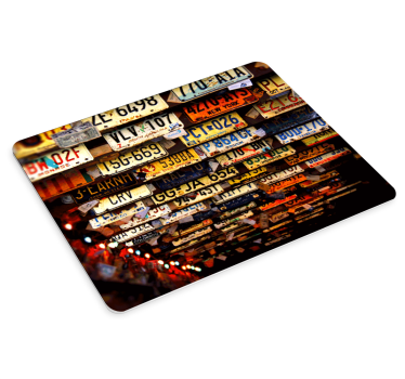 Musematte original fargerike bilskilt - Tenstickers