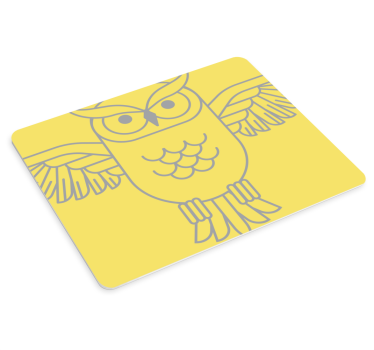 Musematte original uglefigur kontur - Tenstickers