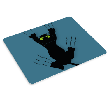 Morsom katt som tar tak i musematten originale musematte - Tenstickers