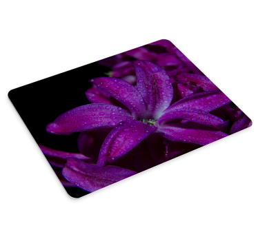 Lilla blomsterdesign originale musematte - Tenstickers