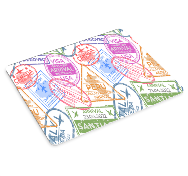 Reise frimerker tekstur musematte - Tenstickers