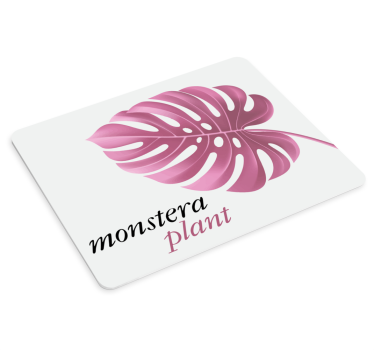 Musematte original monstera blad fremheving - Tenstickers