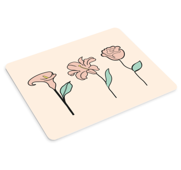 Musematte original floral eleganse trio - Tenstickers