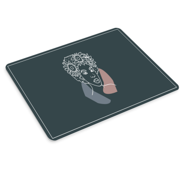 Musematte original kvinne med solblomster - Tenstickers