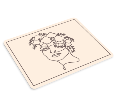 Musematte original elegant blomsterportrett - Tenstickers
