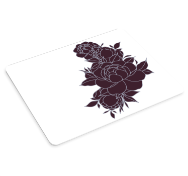 Musematte original blomsterdekorasjon mønster - Tenstickers