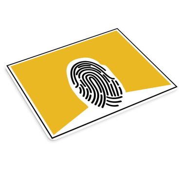 Musematte original unik fingeravtrykkform - Tenstickers