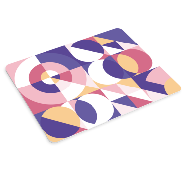 Abstrakte figurer geometrisk kunst originale musematte - Tenstickers