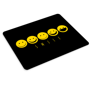 Gult smil uttrykksikon originale musematte - Tenstickers
