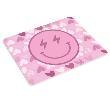 Rosa lyn smiley ansikt originale musematte - Tenstickers