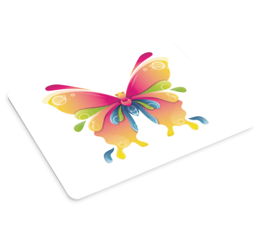 Musematte original strålende sommerfugl symbol - Tenstickers