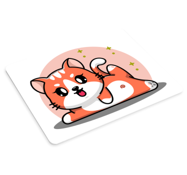 Nydelig smilende katt originale musematte - Tenstickers