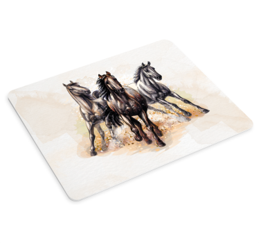Galopperende majestetiske hester musematte original - Tenstickers