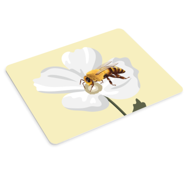 Musematte original bi på blomst - Tenstickers