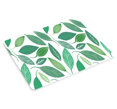 Grønne leafes natur mønster originale musematte - Tenstickers