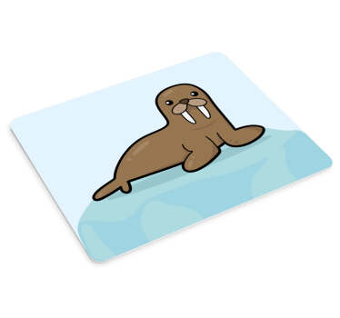 Hvalross illustrasjon musematte original - Tenstickers