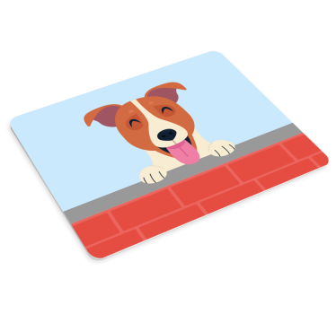 Musematte original lekende hund som kikker - Tenstickers