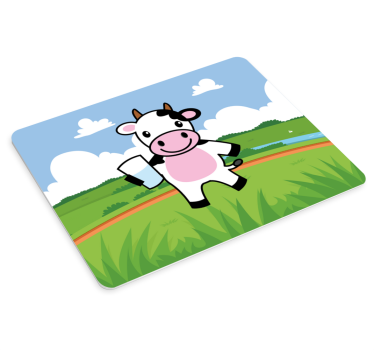 Glad tegneserie ku originale musematte - Tenstickers