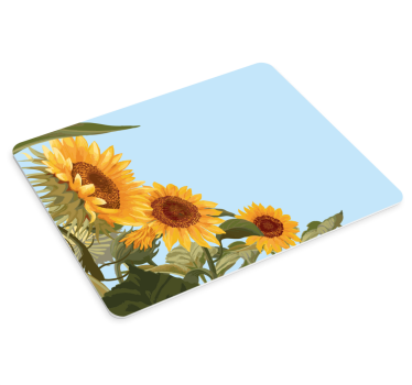 Musematte original solblomst blomsterdesign - Tenstickers