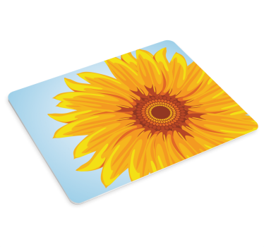 Musematte original med lyst solsikke-motiv - Tenstickers