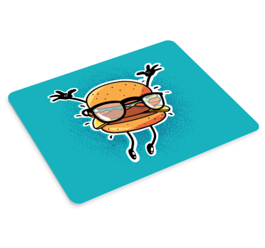 Musematte original morsom hamburgerfigur - Tenstickers
