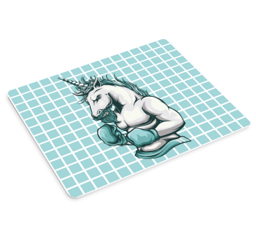 Musematte original enhjørning boksere illustrasjon - Tenstickers