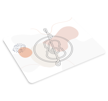 Musematte original minimalistisk gitarutlinje - Tenstickers