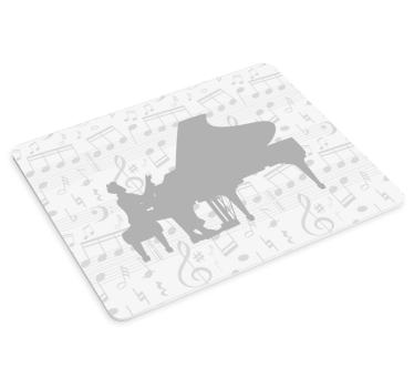 Musematte original pianomusikk silhuett - Tenstickers