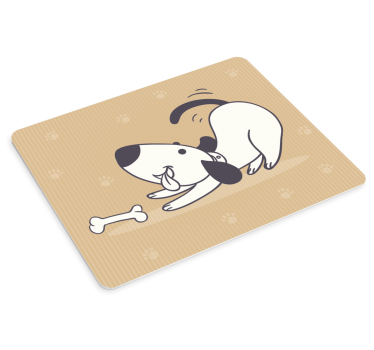 Musematte original leken hund med bein - Tenstickers