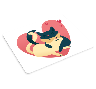 Musematte original leken katt omfavnelse - Tenstickers