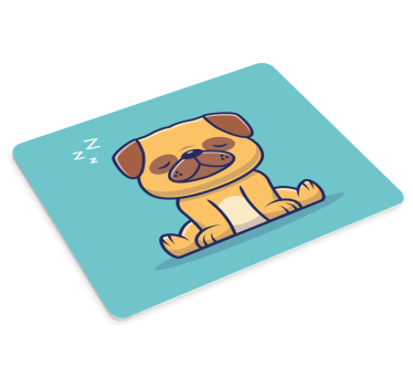 Tegneserie sovende hund originale musematte - Tenstickers
