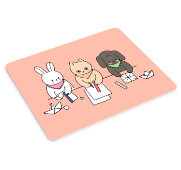 Musematte original søte dyrevenner - Tenstickers