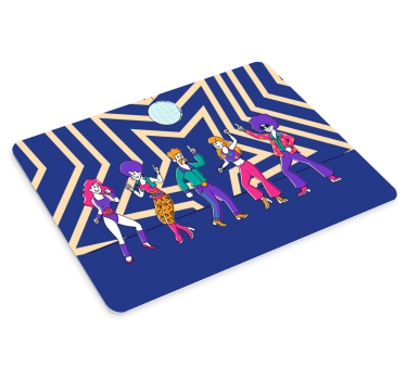 Musematte original retro dansefigurer - Tenstickers
