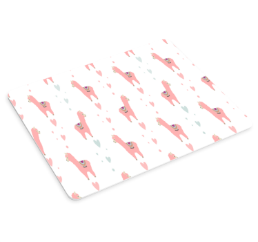 Musematte original søte lama hjerter - Tenstickers