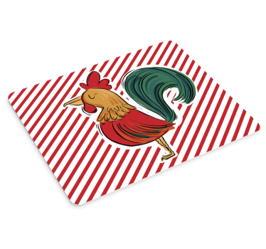 Musematte original fargerik hane design - Tenstickers