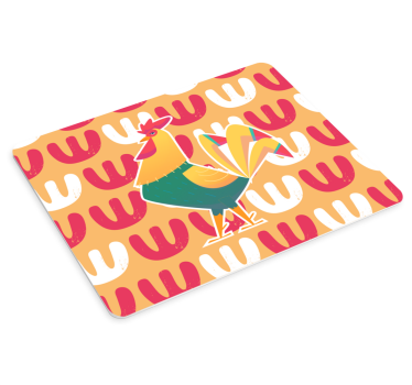 Musematte original fargerikt hønsemønster - Tenstickers