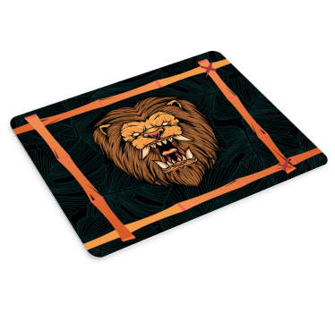 Musematte original fierce lion portrett - Tenstickers