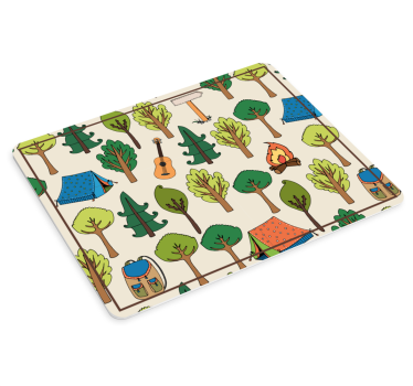 Camping scene elementer musematte original - Tenstickers