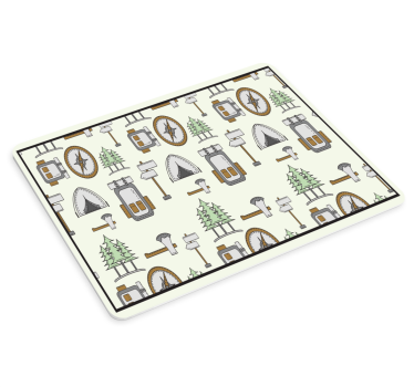 Musematte original campingutstyr mønster - Tenstickers