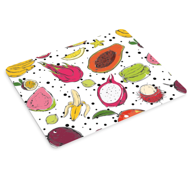 Musematte original med livlige fruktmønstre - Tenstickers